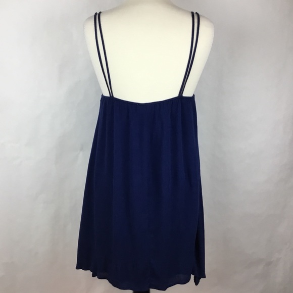 Alya Women Mini Dress A-Line Peasant Straps Sz S - Picture 6 of 8